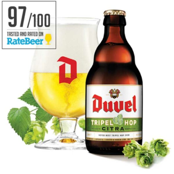 Cerveza Duvel Tripel Hop Citra, 11.2 oz