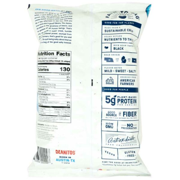 Chips-Beanitos-Frijoles-Blancos-y-Negros-Sal-Marina_-5oz-Back Chips Beanitos Frijoles Blancos y Negros Sal Marina, 5 oz