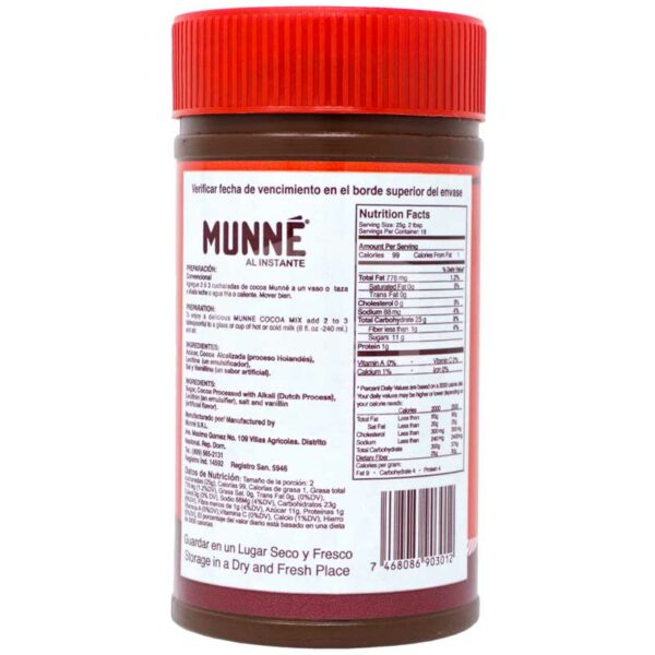 Cocoa Dulce Instantánea Munné, 1 lb