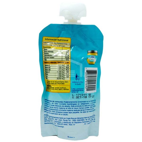 Compotas-Heinz-a-Partir-de-los-6-Meses-Banana-Flexible-113-g-Back Compota Heinz Banana a partir de los 6 Meses Flexible, 113 g