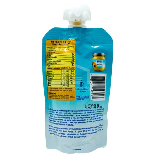 Compotas-Heinz-a-Partir-de-los-6-Meses-Melocoto%CC%81n-Flexible-113-g-Back Compota Heinz Melocotón a partir de los 6 Meses Flexible, 113 g