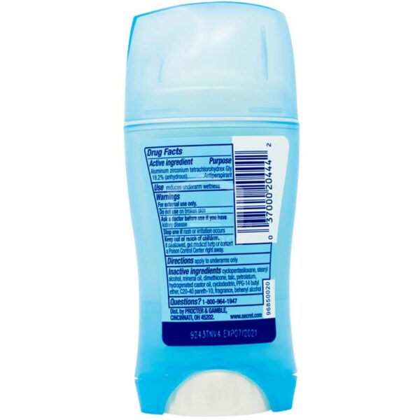 Desodorante en Barra Secret Va Va Vanilla Invisible, 2.6oz