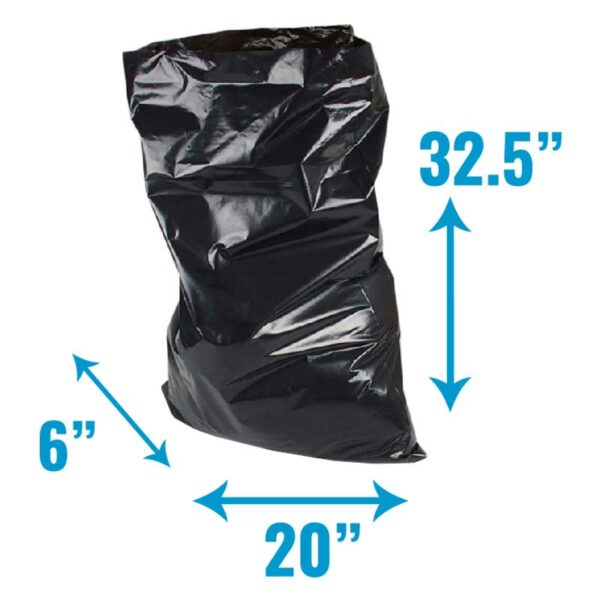 Fundas Plásticas Negras de 30 gls (100 uds)