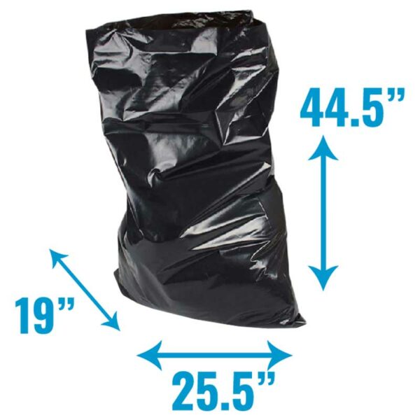 Fundas Plásticas Negras de 60 gls (100 uds)