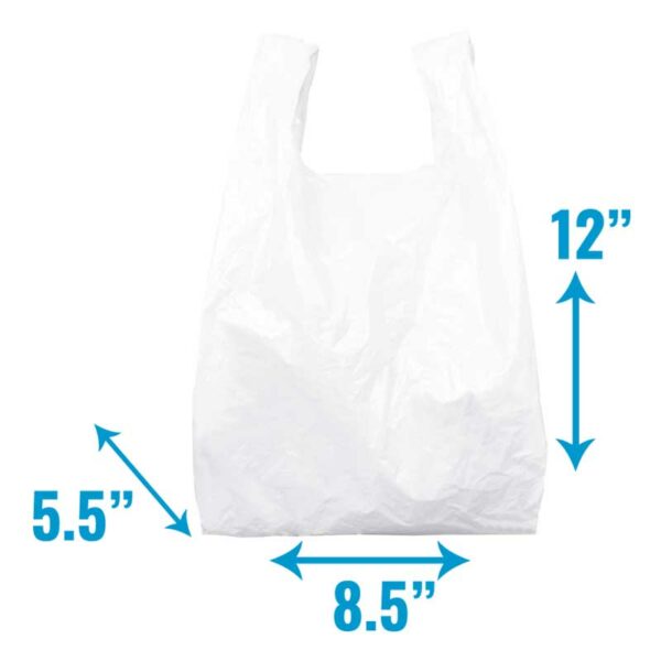 Fundas Plásticas Blancas Tshirt #26 (100 uds)