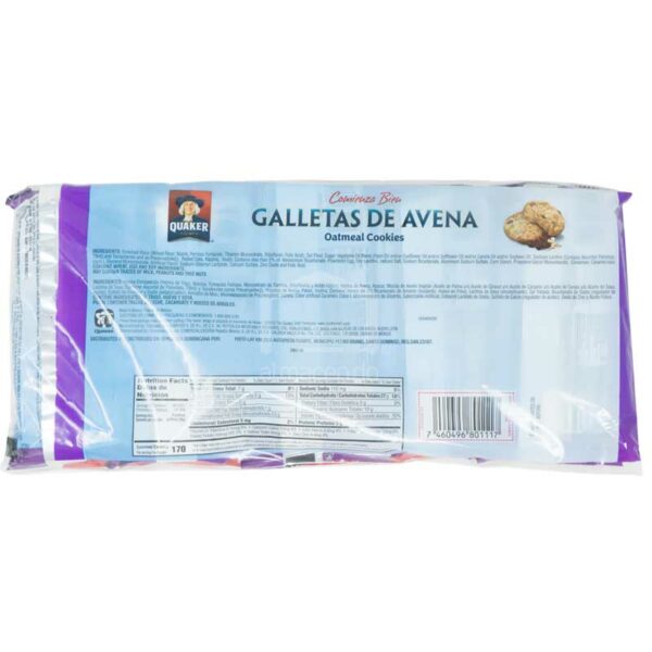 Galletas de Avena Quaker Pasas, 1.34 oz (5 uds)