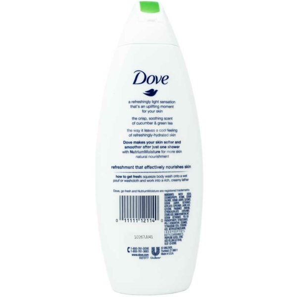 Jabón Líquido de Baño Dove Go Hidratación Fresca, 12 oz