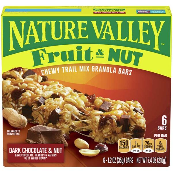 Granola-Nature-Valley-Barras-de-Chocolate-Negro-y-Nuez_-7.4oz-_6-uds_-Front Granola Nature Valley Barras de Chocolate Negro y Nuez, 7.4oz (6 uds)