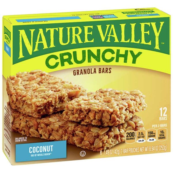 Granola Nature Valley Barras de Coco, 8.94 oz (12 uds)