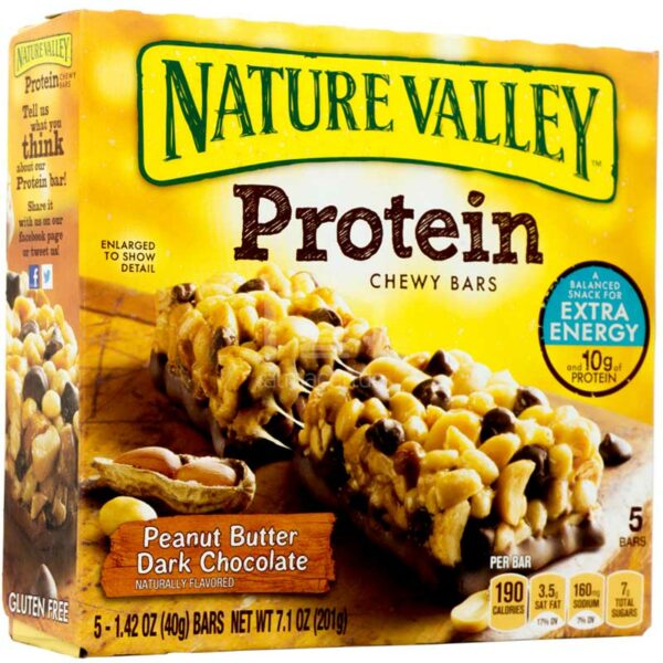 Granola Nature Valley Barras de Mantequilla de Maní & Chocolate Oscuro 7.1 oz (5 uds)