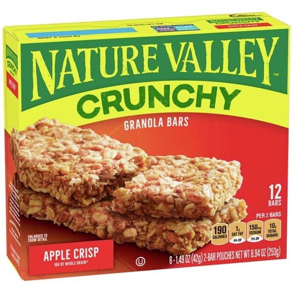 Granola Nature Valley Barras de Manzana Crujiente 8.94 oz (12 uds)