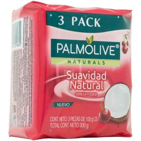 Jabón en Barra Palmolive Naturals Cereza y Coco (3 uds)