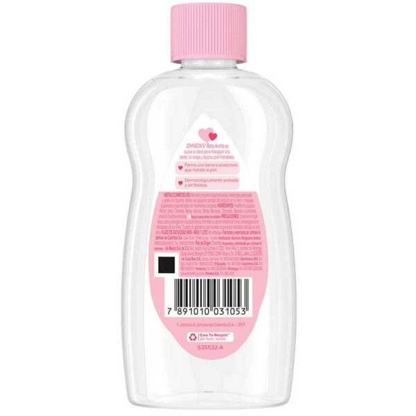 Johnson_s-Baby-Aceite-Puro_-200-ml-Back Aceite Original Johnson's Baby, 200 ml