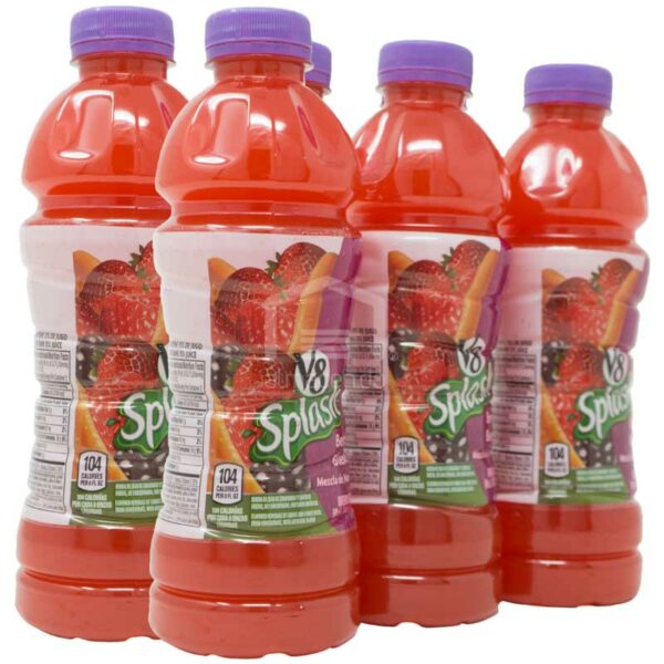 Jugo V8 Splash Mezcla de Bayas, 64oz (6 Pack)