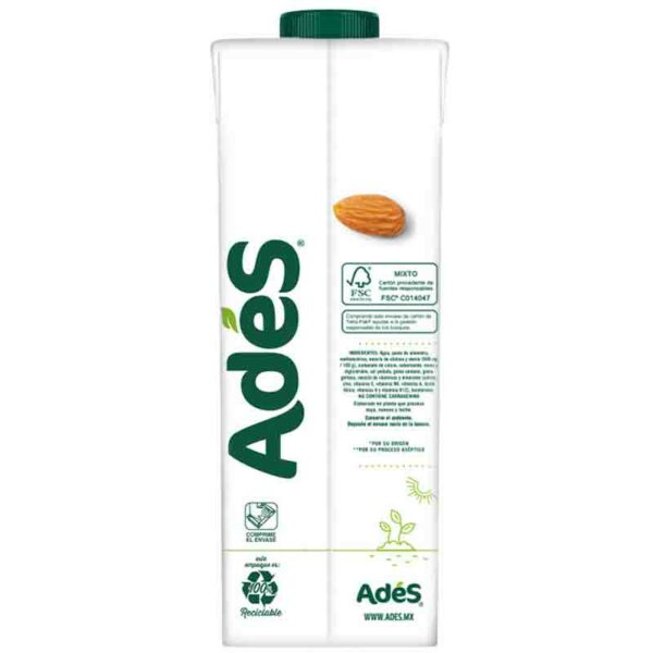 Leche de Almendra Adés sin Azúcar, 32 oz