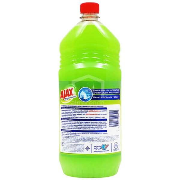 Limpiador y Desodorizante Ajax Bicarbonato & Limón, 1 L