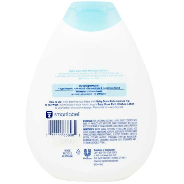 Loción Dove Baby Humectación Enriquecida, 13 oz