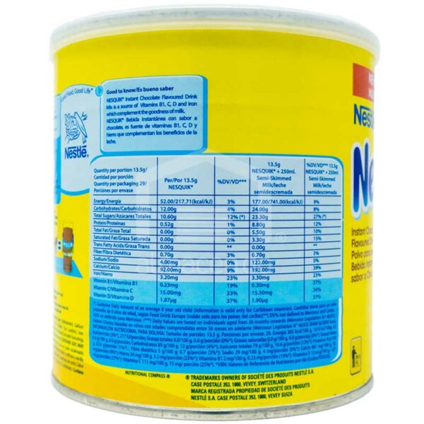 Nestlé NESQUIK Sabor a Chocolate, 400 g