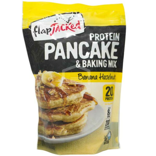 Panqueque-de-Proteinas-Flap-Jacked-Avellana-Banana_-12oz-Front Panqueque de Proteínas Flap Jacked Avellana Banana, 12 oz