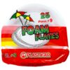 Platos Foam Desechables No.9 Plastifar, 25 uds