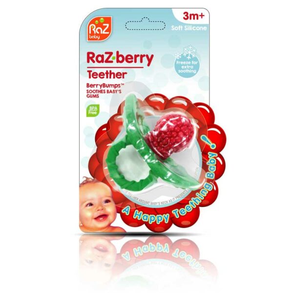 Rascador-de-Enci%CC%81as-de-Silicona-RaZ-berry-con-Forma-de-Fruta-Front Rascador de Encías de Silicona RaZ-berry con Forma de Fruta
