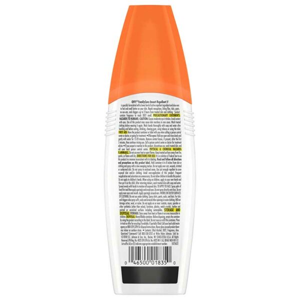 Repelente de Insectos Off! Family Care Unscented with Aloe Vera, 6 oz