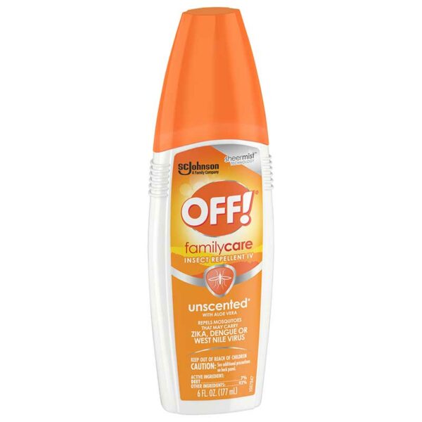 Repelente de Insectos Off! Family Care Unscented with Aloe Vera, 6 oz