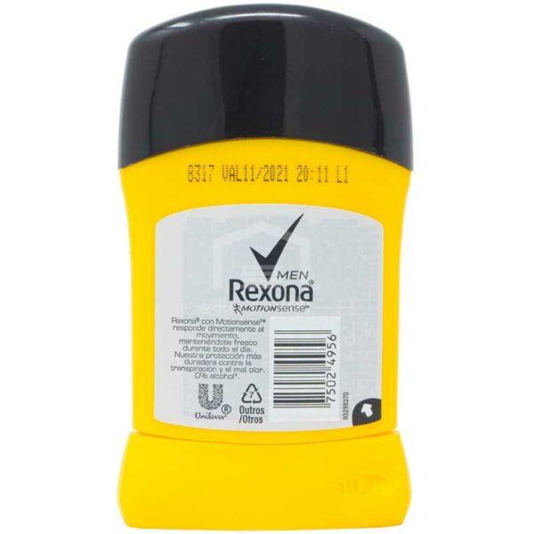 Rexona Hombre Antitranspirante Barra V8, 50 g