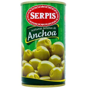 Serpis Aceitunas Rellenas de Anchoa, 300 g
