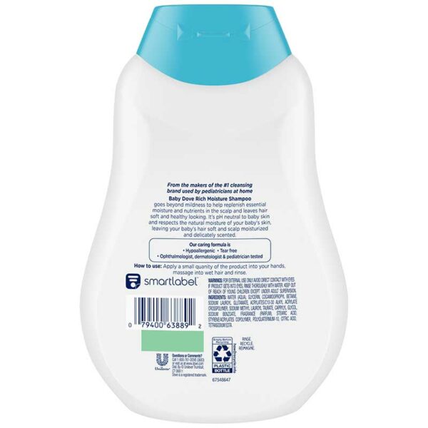 Shampoo Dove Baby Hidratación Enriquecida, 13 oz