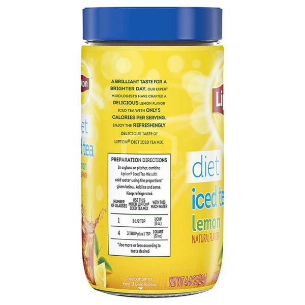 Té Frio Dietético Lipton Limon, 4.4 oz