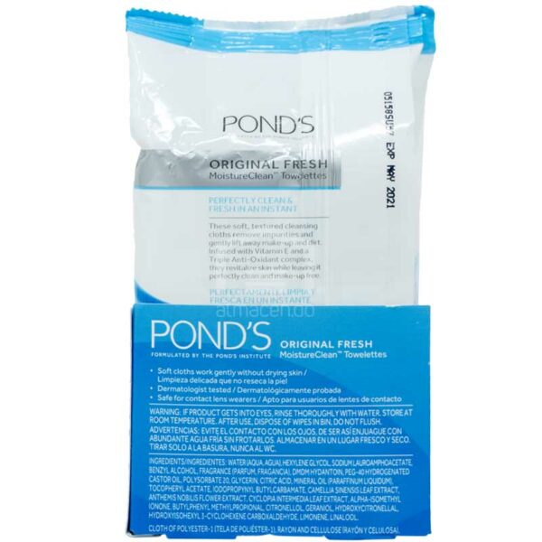 Toallitas Húmedas Desmaquillantes Pond's, 28 uds