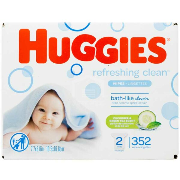 Toallitas-Hu%CC%81medas-Huggies-One-_amp_-Done-Fragancia-a-Pepino-y-Te%CC%81-Verde-_352-uds_-Front Toallitas Húmedas Huggies Refreshing Clean Fragancia a Pepino y Té Verde (352 uds)