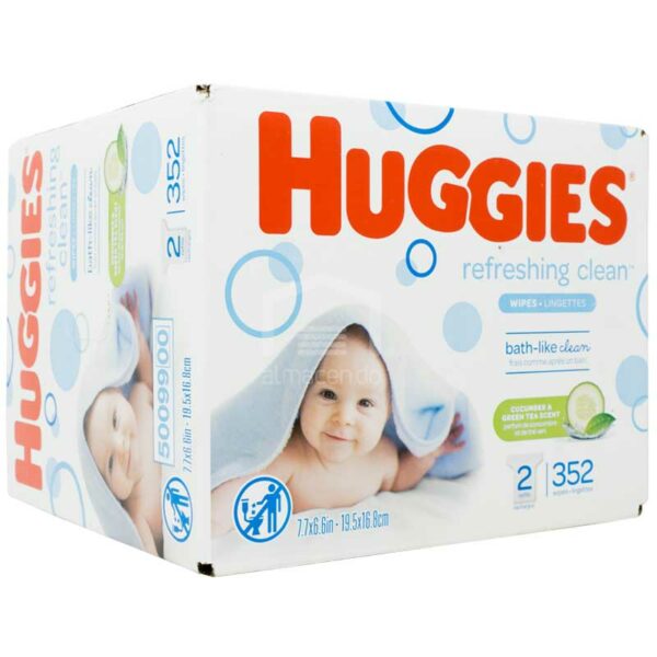 Toallitas-Hu%CC%81medas-Huggies-One-_amp_-Done-Fragancia-a-Pepino-y-Te%CC%81-Verde-_352-uds_-Turn Toallitas Húmedas Huggies Refreshing Clean Fragancia a Pepino y Té Verde (352 uds)