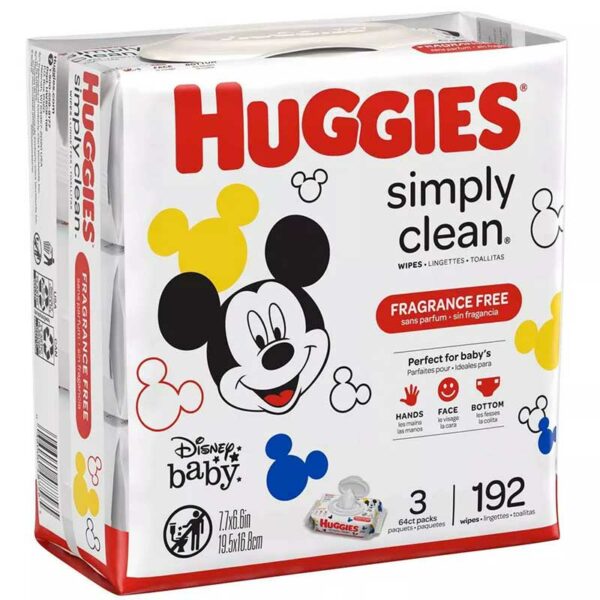 Toallitas Húmedas Huggies Simply Clean Sin Fragancia (192 uds)