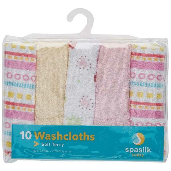 Toallitas de Baño Spasilk Baby Diseños Variados, 10 uds