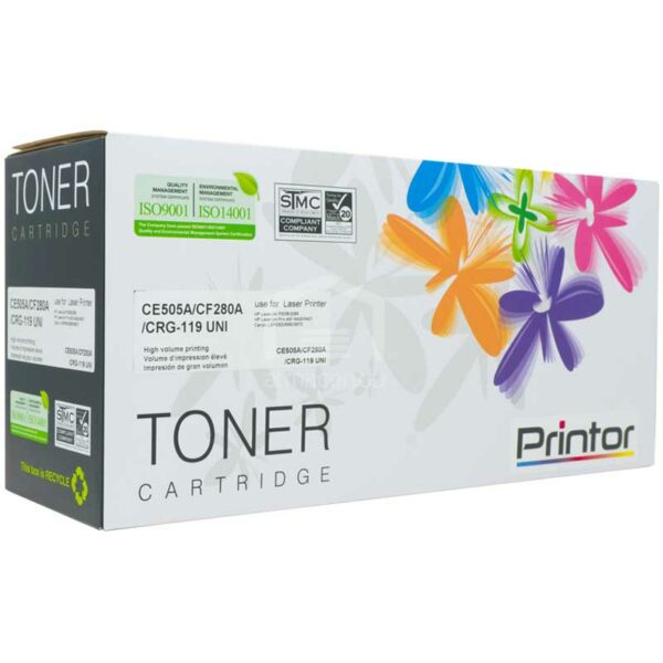 Toner Compatible con Impresora Láser HP & Canon, CE505A/CF280A