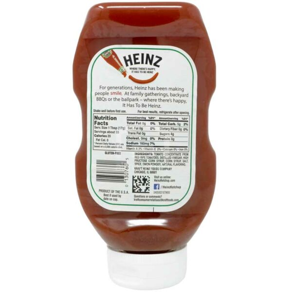 Ketchup Regular Heinz, 20 oz