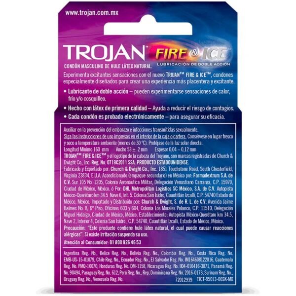 Condones-Lubricados-Trojan-Fire-&-Ice,-3-uds-Back Preservativos Lubricados Trojan Fire & Ice, 3 uds