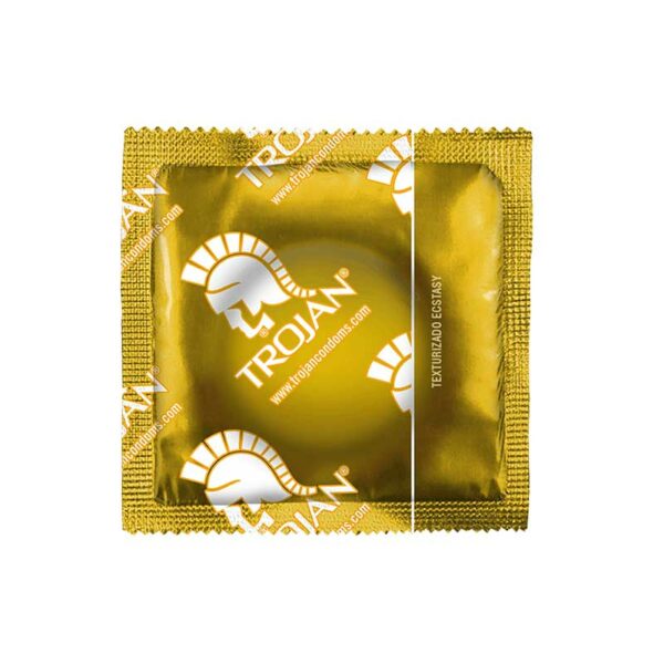 Preservativos Trojan Ecstasy con Doble Lubricación, 2 uds