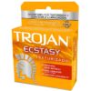 Preservativos Trojan Ecstasy con Doble Lubricación, 2 uds