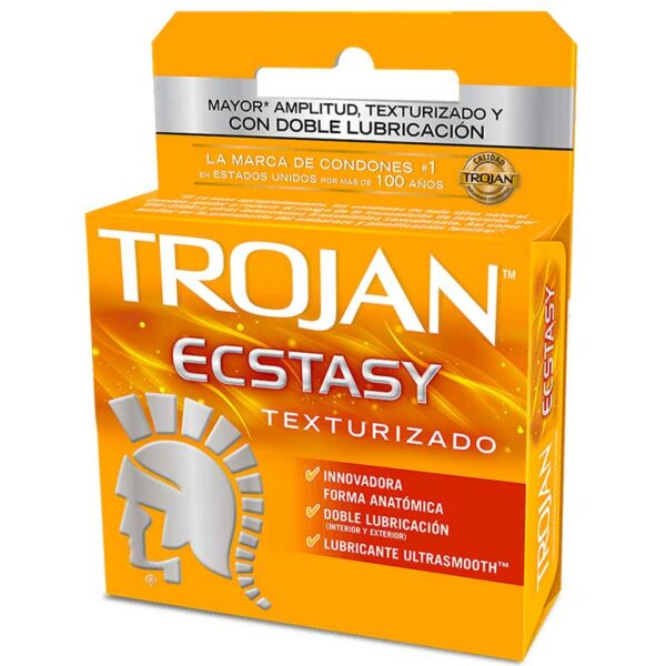 Condones-Trojan-Ecstasy-con-Doble-Lubricación,-3-uds-Turn Preservativos Trojan Ecstasy con Doble Lubricación, 2 uds