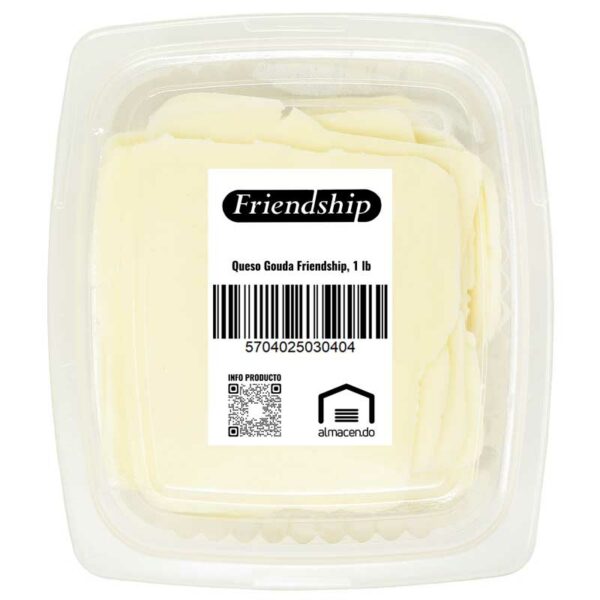 Queso-Gouda-Friendship,-1-lb-Front Queso Gouda Friendship, 1 lb