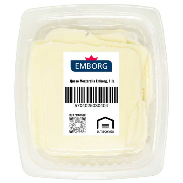 Queso Mozzarella Emborg, 1 lb