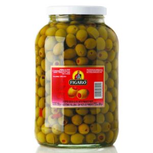 Aceitunas Figaro Rellenas de Pimiento, 2500 g