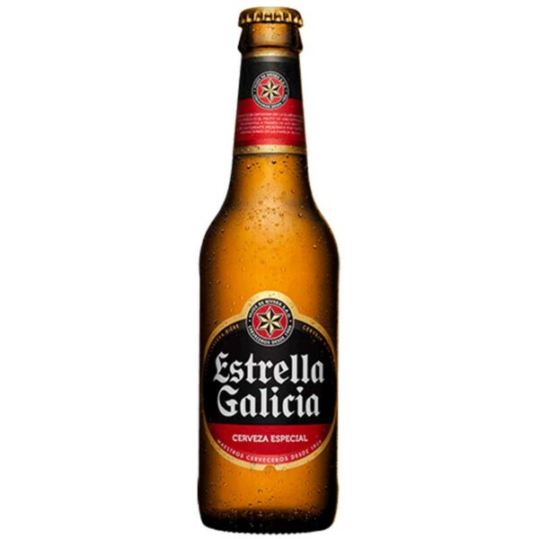 Cerveza-Estrella-Galicia-World-Lager,-12-oz-Front Cerveza Estrella Galicia Especial, 11.2 oz