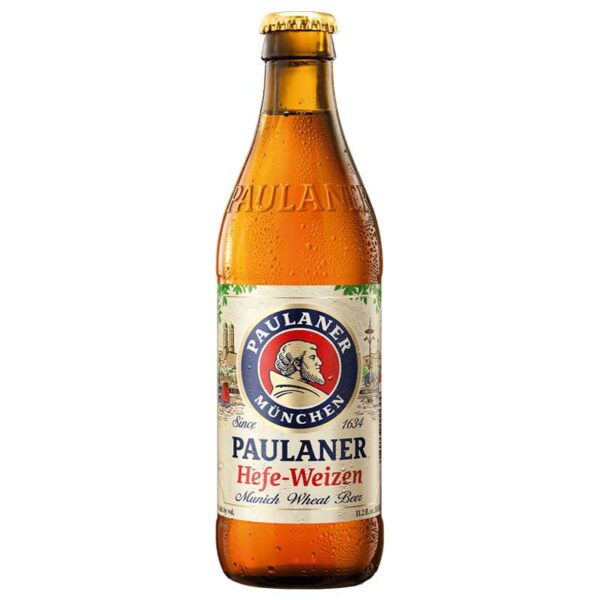 Cerveza-Paulaner-Hefe-Weißbier-Naturtrüb-Front Cerveza Paulaner Hefe-Weißbier Naturtrüb