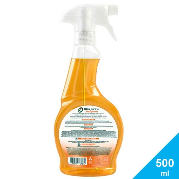 Limpiador-Líquido-Cif-Ultra-Rápido-Antigrasa-Biodegradable,-500-ml-Back Limpiador Líquido Cif Ultra Rápido Antigrasa Biodegradable, 500 ml