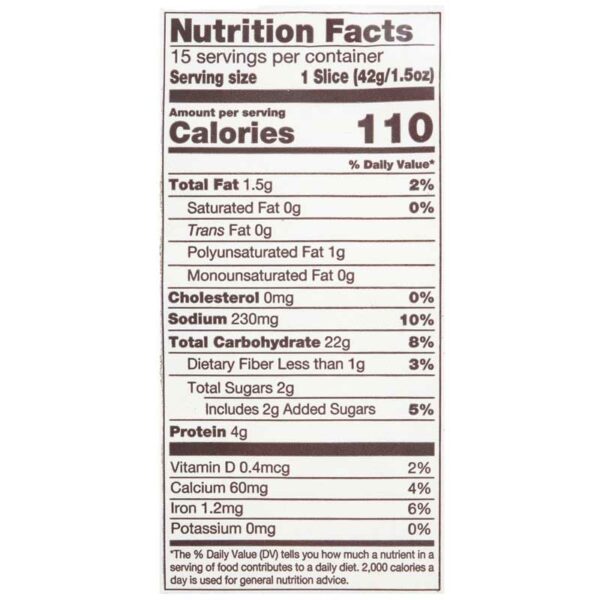 Pan Artesanal Viga Nature's Own Blanco, 22 oz