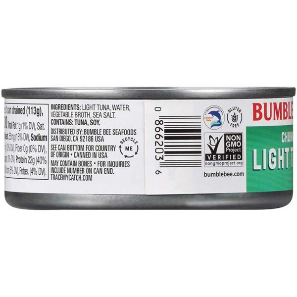 Atún Bumble Bee en Trozos en Agua, 5 oz